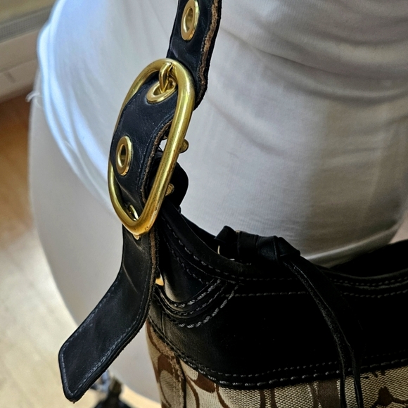 Coach Legacy 11437 Signature Convertible Duffle Crossbody Shoulder Bag - Picture 3 of 9